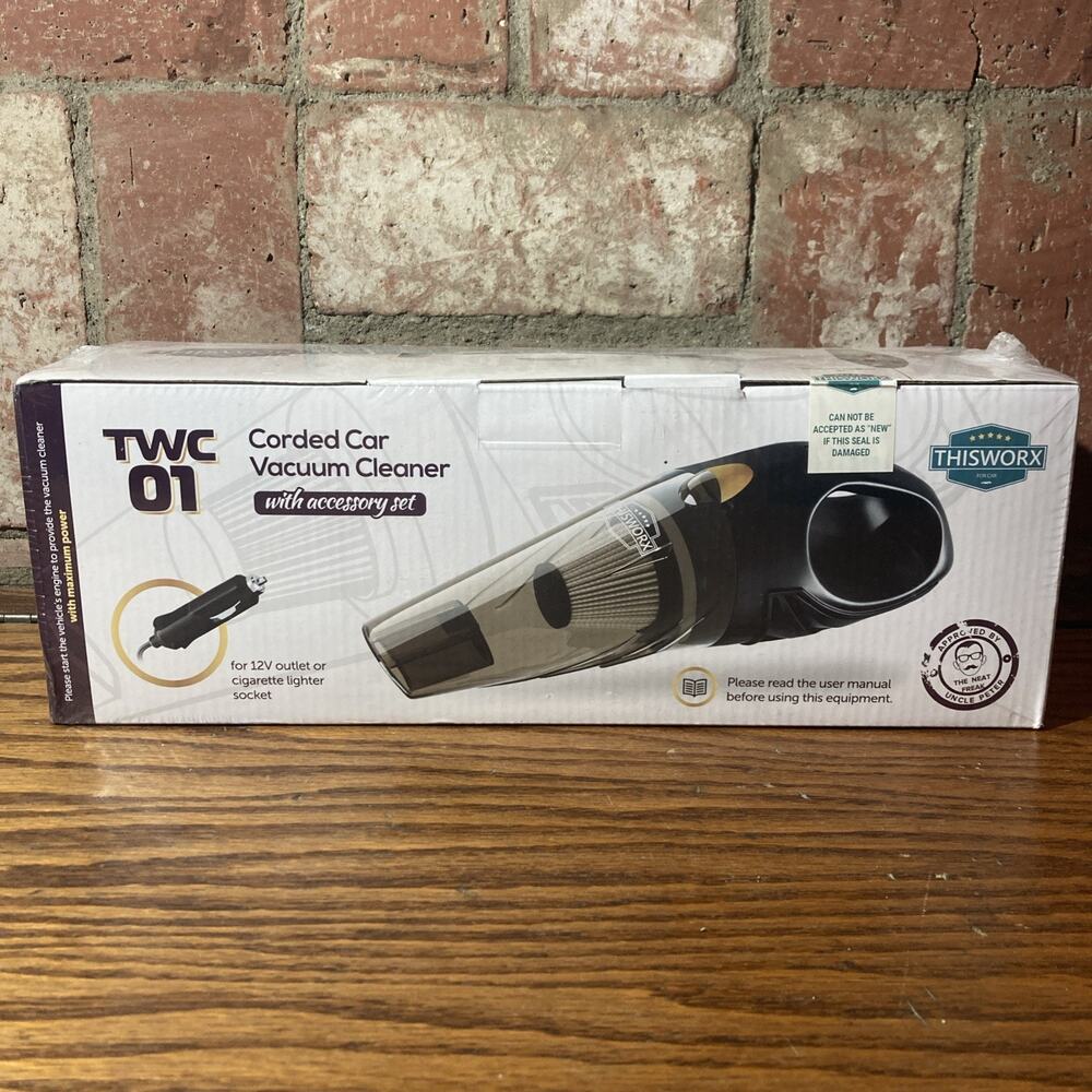 THISWORX TWC-01 106W 12V Handheld Bagless Portable Vacuum Cleaner - Black